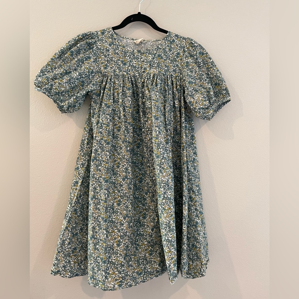 Oak Meadow Mini Puff Dress in Cornflower, Size XS.